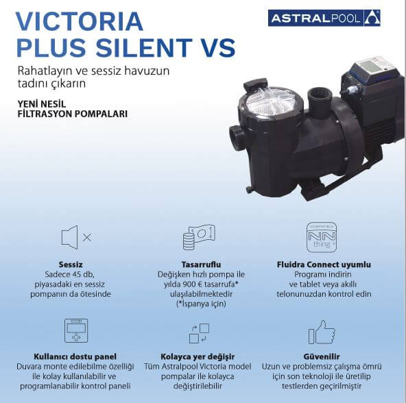 astral victoria plus silent havuz pompalari