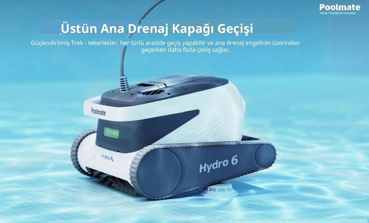 hydro6 havuz robotu dayanıklı tasarım güçlü performans