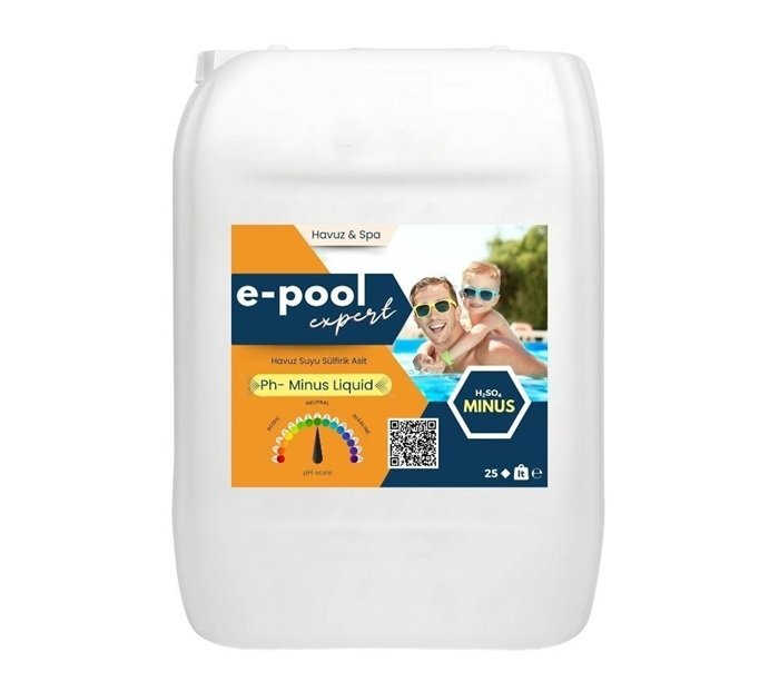 e Pool Sıvı pH Havuz Suyu Düşürücü Sülfürik Asit 25 kg